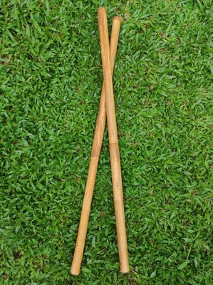 Escrima Kali Arnis Multi Node Sticks Plain Rattan Wskin 28 /1'' 2 Sticks ( pair)