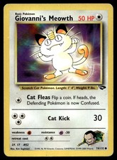 Giovanni's Meowth 74/132 Common Gym Challenge Pokemon Unlimited Heavily Played on eBay