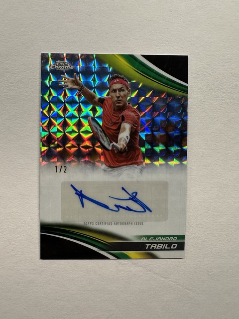 2025 Topps Chrome Alejandro Tabilo Black Geometric Auto 1/2