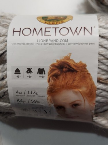 Set of 2 Lion Brand Yarn HOMETOWN , Aspen Tweed, 4 oz ea. - Picture 4 of 5