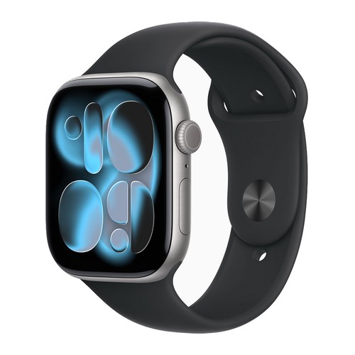 Apple Watch 90%+ Series 11 Cellular 46mm Aluminum w/Black Band (Gray) - Warranty