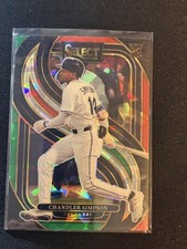 2025 Panini Select #153 Chandler Simpson Red and Green Ice Prizms