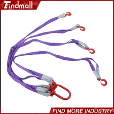 Findmall 5 Feet Lifting Slings Straps with G80 Hooks 6600LB Capacity 4-Leg Sling