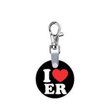 I Heart ER Smart CodeClip Keychain Digital Badge Buddy
