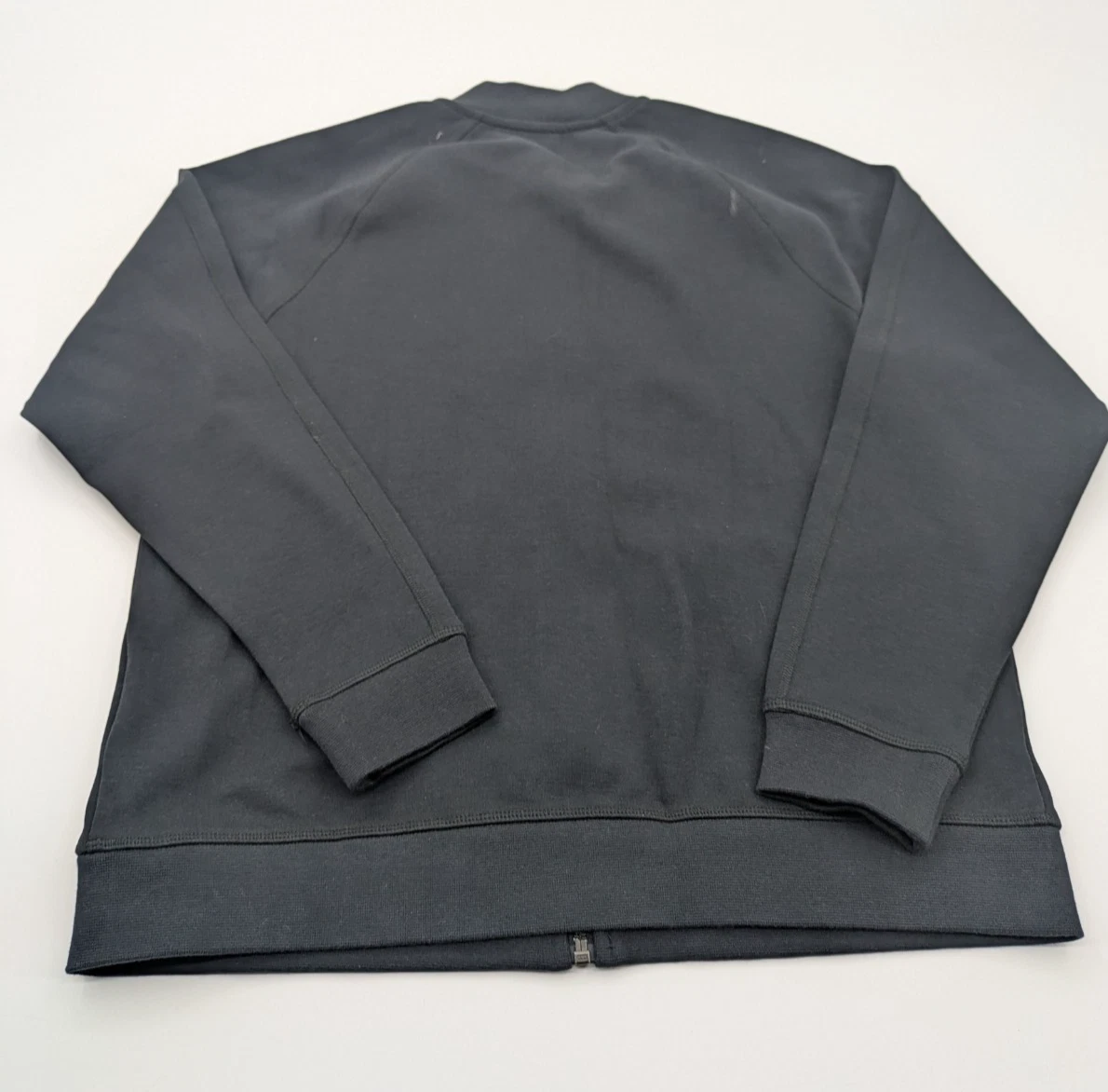 Apple Store Employee Bomber Jacket Mens Small Black White Logo Full Zip Preppy - product detail image 2