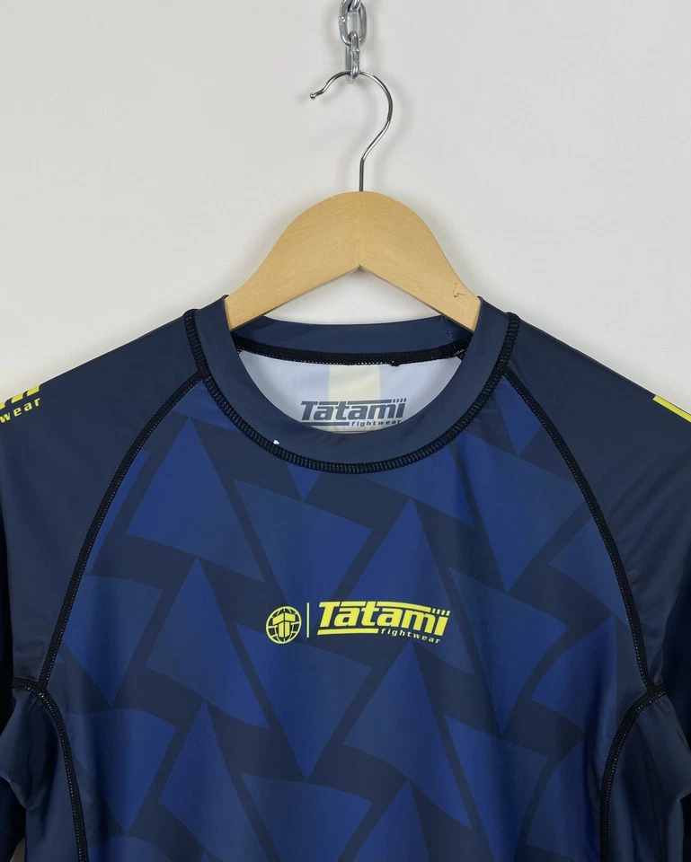 Tatami Jiu-Jitsu Abstract Short Sleeve Rash Guard T-Shirt Jersey Top Wrestling - Image 2 of 4