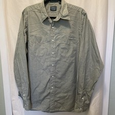 Gitman Bros. Vintage Made in USA Green Check Oxford Cloth Dress Shirt 16/37