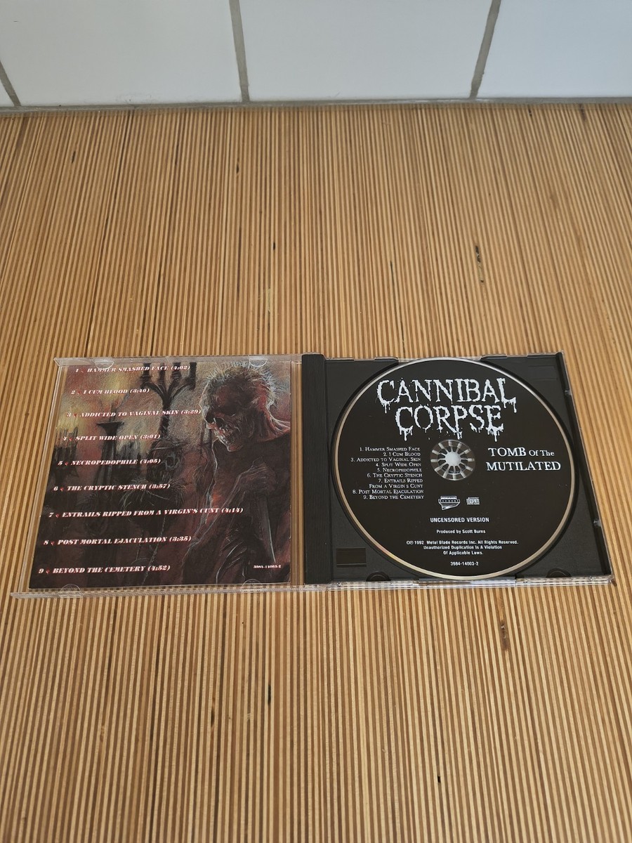 Cannibal Corpse - Tomb Of The Mutilated CD 1992 Metal Blade