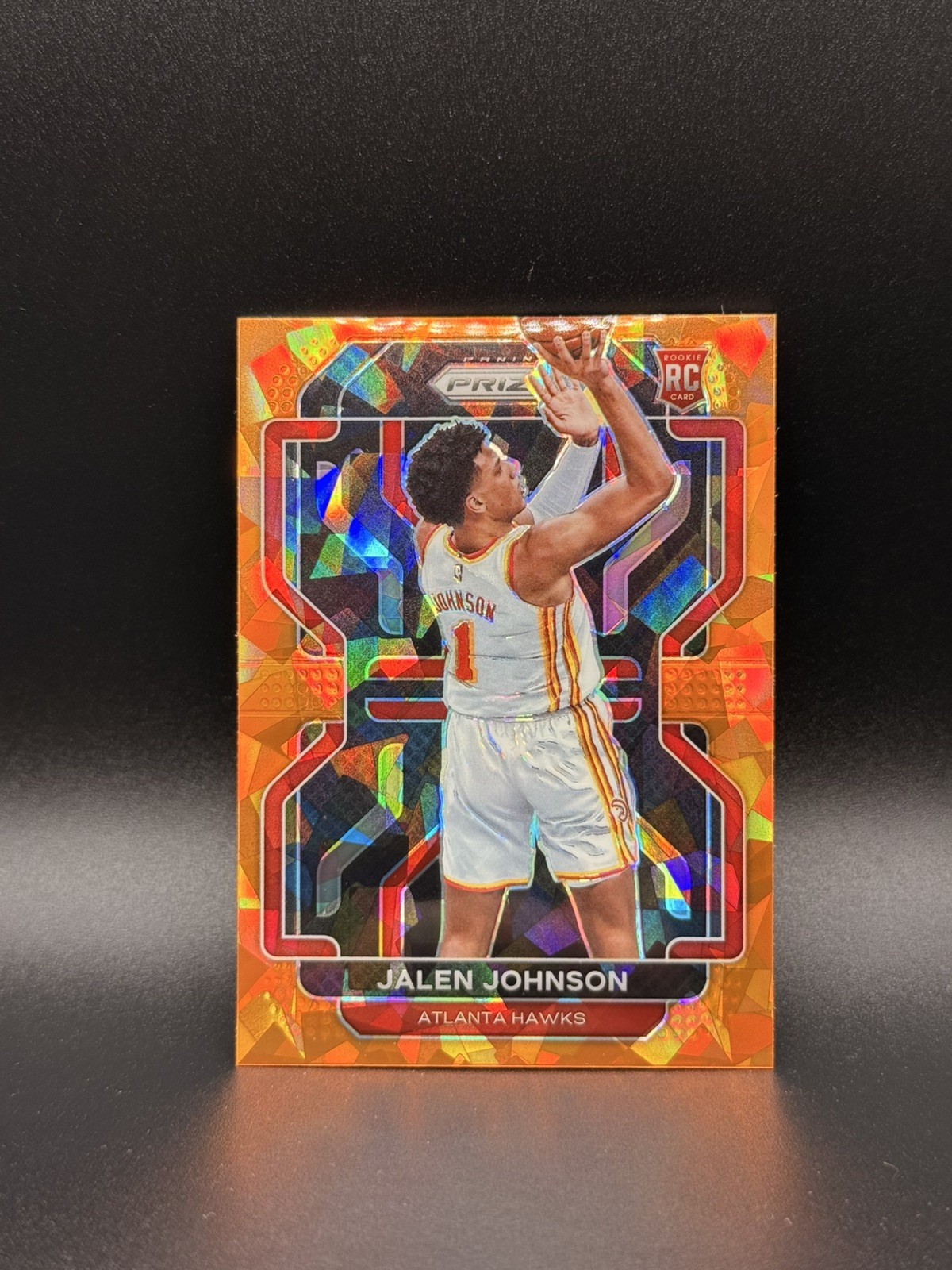 2021-22 Panini Prizm Jalen Johnson RC Rookie #305 Orange Ice