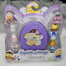 New Squish a longs Squishmallows Easter Purple 8 Pieces 4 Mini Squish Series 2