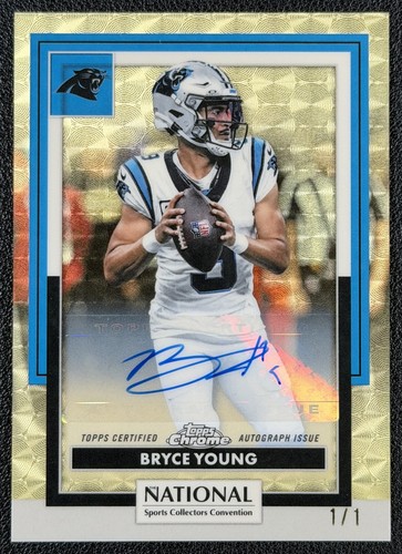 1/1 BRYCE YOUNG 2026 TOPPS NSCC NATIONAL #NFL-08 CHROME AUTO SUPERFRACTOR 1/1