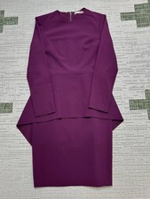Alice + Olivia Dress Womens 0 Purple Blouson Bodycon *