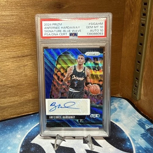 2024-25 Panini Prizm - Signatures Anfernee Hardaway #SIG-AHM Blue Wave Prizm AU
