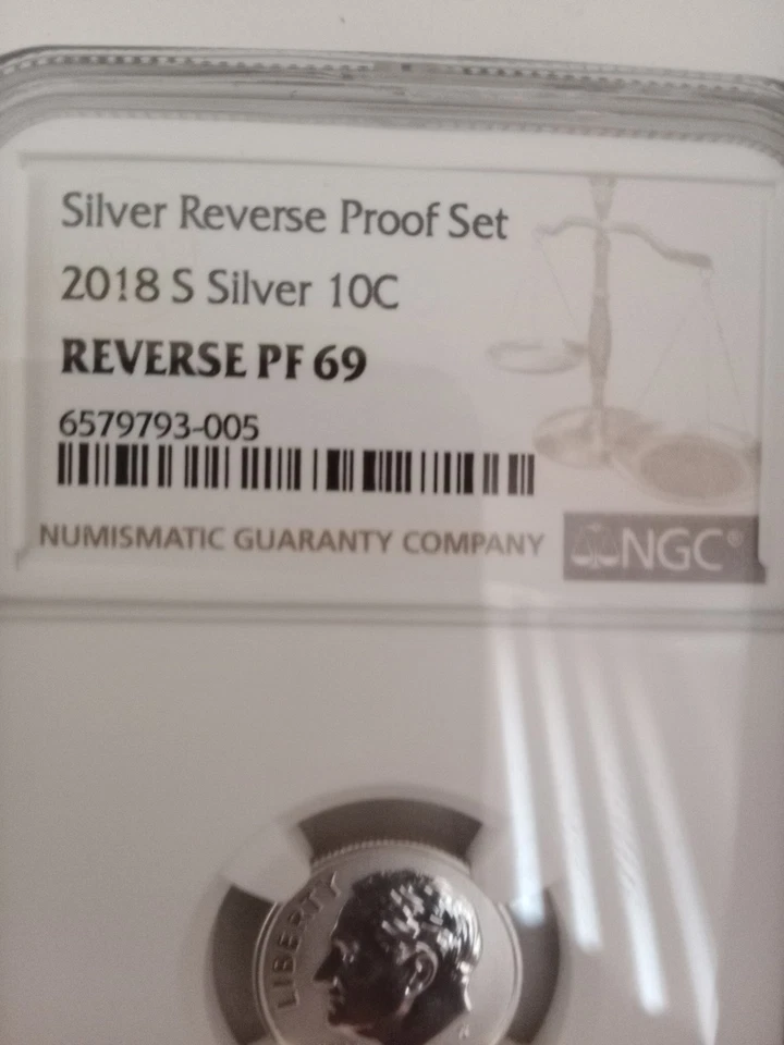 2018-S 10c Roosevelt Silver Dime Reverse Proof NGC PF 69 Rev PF - Image 3 of 4