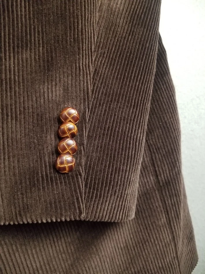 Lauren Ralph Lauren Mens Corduroy Blazer Sport Coat Casual Jacket 44L Brown - Image 4 of 4