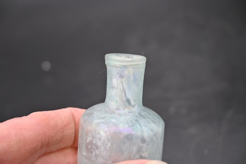 Antique Early 1800s Blue Glass 12 Sided Pontil Apothecary Medicine Bottle - 第 7/10 張圖片