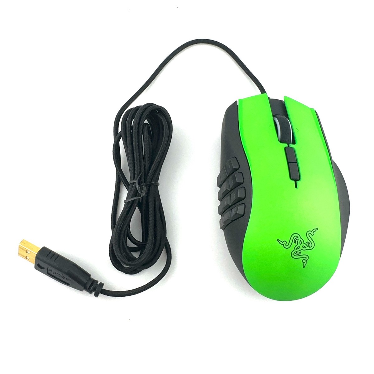 「N.B.A.A.」と「GREEN MOUSE」のコラボセニング Razer Naga 2014 Green Limited Edition MMO Gaming Mouse RZ01