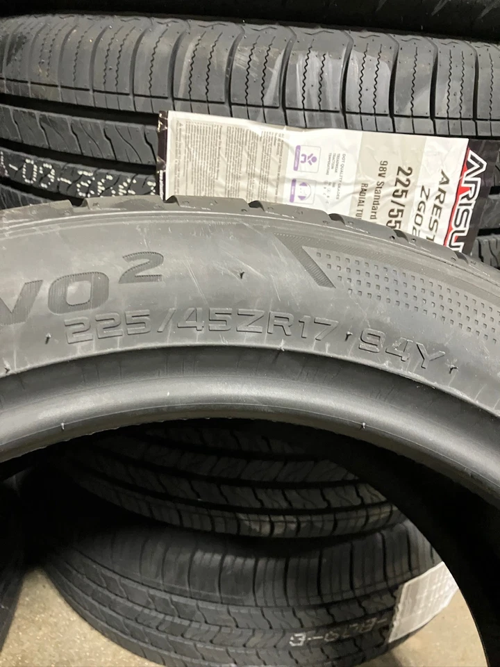 4 Take Off 225 45 17 Hankook Ventus V12 Evo2 Tires - Image 3 of 4