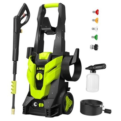 #ad Pressure Washer Portable Power Washer 4 Quick Connect Nozzles Light Green $142.25