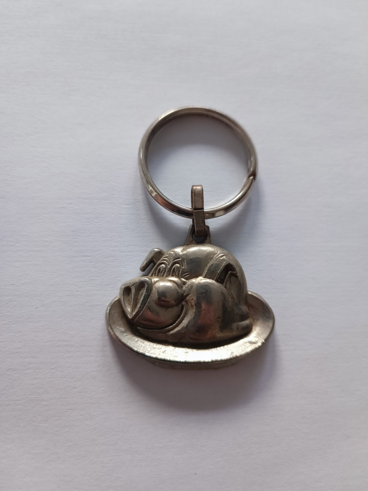 Porte clés Tête de Cochon Charcuterie J. DUVALS keychain vintage 80'