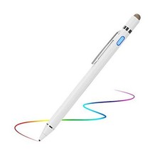 Active Stylus Digital Pen with Ultra Fine Tip Stylus for iPad iPhone White