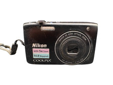 Nikon Coolpix S3100 Digitalkamera Kamera Schwaz 14MP 5x Zoom DEFEKT!