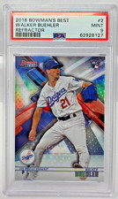 2018 Bowman Best REFRACTOR - WALKER BUEHLER Rookie RC Baseball Card PSA 9 MINT