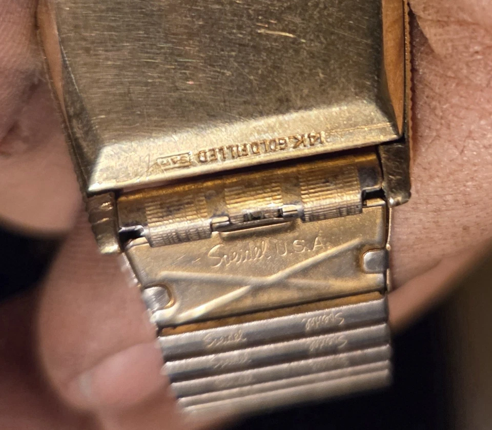 Lord Elgin Men's Gold Filled Wristwatch Used Working - Image 3 of 4