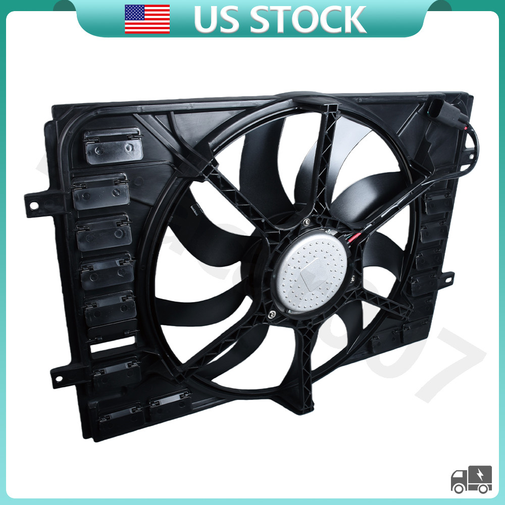 3W0121205E Radiator Cooling Fan Motor Assembly For Bentley Continental GT 10-19