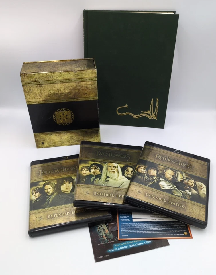 The Hobbit Illustrated by Alan Lee Hardcover + Lord of the Rings Blu-ray Trilogy - Image 4 of 4