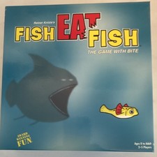 Fish Eat Fish Board Game Stackable Pieces 2-5 Players