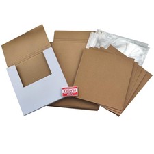 Vinyl Record White Shipping Boxes Set 12.5 x 12.5 x 1 Record Mailers