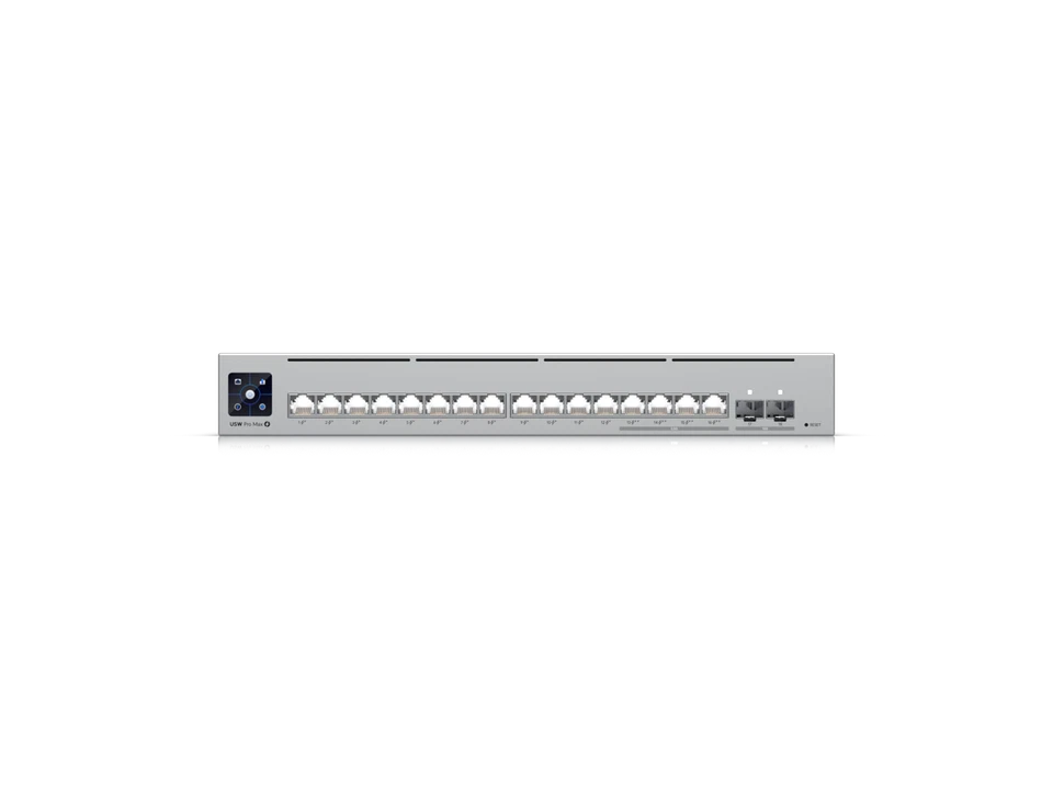 Ubiquiti Networks Pro Max 16 PoE, 16-port Layer 3 PoE Switch (USW-Pro-Max-16-PoE - Image 2 of 4
