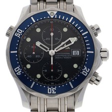 OMEGA 2225.80 Seamaster Chrono WATCH blue SS AT