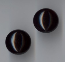 14K 4.04 Gram Solid Yellow Gold 15mm Round Black Onyx Gemstone Stud Earrings Bq