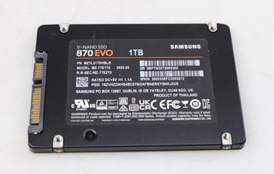 Samsung 870 EVO MZ-77E1T0 1TB 2.5'' SATA V-NAND Solid State Drive