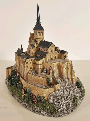 Danbury Mint 1994 Mont Saint Michael Castle Artwork Enchanted Castles of Europe