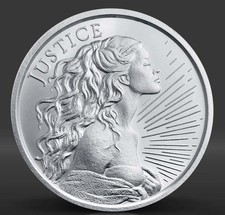 2026 JUSTICE Silver Shield 1 oz. Round Coin 69.99 per troy oz