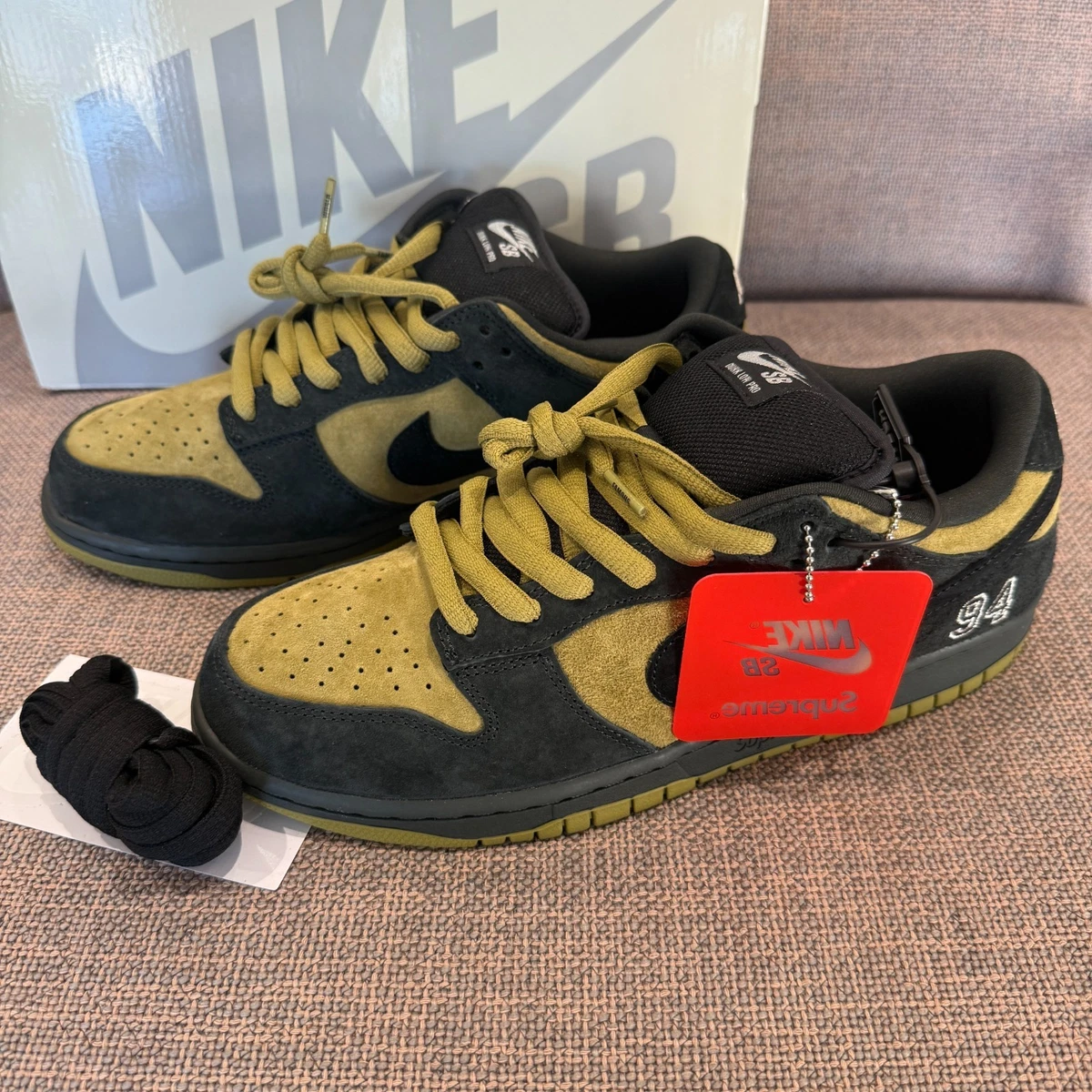 25+ Supreme x Nike Dunk SB Low Black for sale | Updated Oct 2026