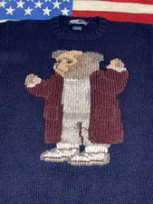Vintage Polo Ralph Lauren Bear Sweater In Men'S Vintage Sweaters