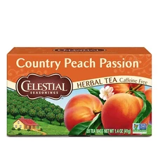 Celestial Seasonings Country Peach Passion Herbal Tea 6 Pack 20 Count Bags
