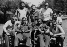 6W Photograph Group Portrait Handsome Military Men 1940's