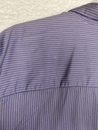 Camicia vintage casual angolare donna 3Xplus a righe manica a L con bottoni 100% cotone - Foto 8 di 12