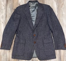 Levi's Menswear 2 button Grey Tweed Wool Blazer Jacket Size 42R Vintage