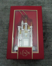 Lenox Disney Castle Christmas Ornament Silver & Gold Metal Dated 2022 NIB