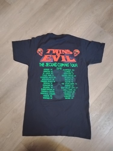 Twins of Evil Rob Zombie Marilyn Manson 2018 2nd Coming T-Shirts Black Size S - Picture 9 of 9