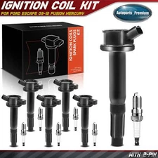 6x Ignition Coil & 6x Iridium Spark Plug Kits for Ford Escape Lincoln Mercury