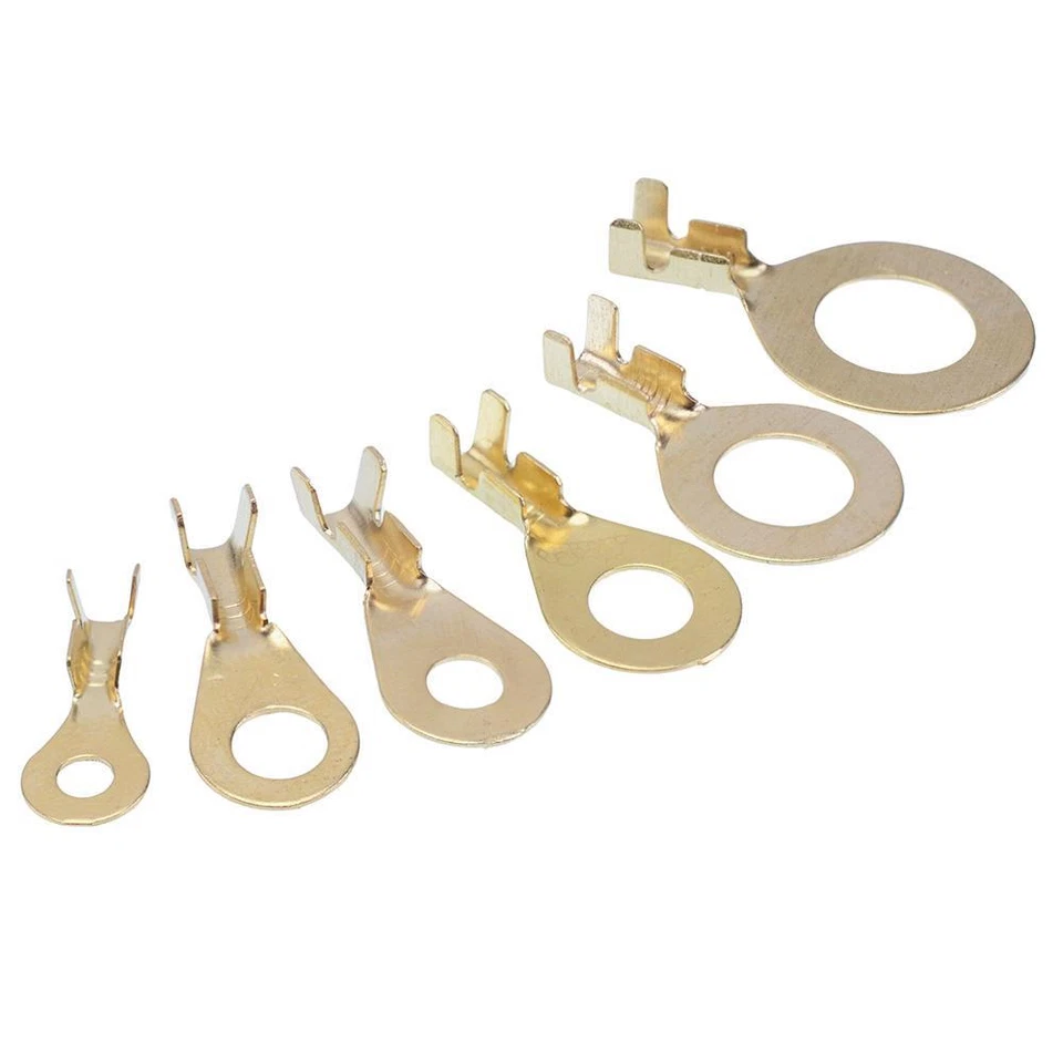 Non Insulated Brass Ring Terminal Crimp Connectors M3 M4 M5 M6 M8 M10