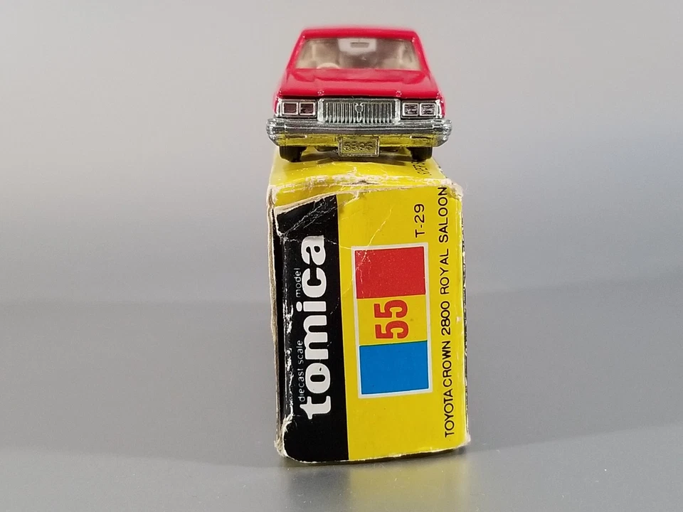 TOMY Tomica Toyota Crown 2800 Royal Saloon / #55 / Feito no Japão / Vermelho muito raro - Imagem 3 de 4