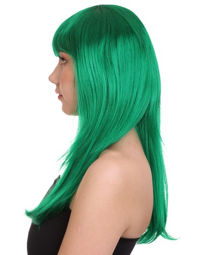 Adult Women Glamour Collections Sexy Cosplay Party Dark Green Wig HW-675 (Adult) - Picture 3 of 9